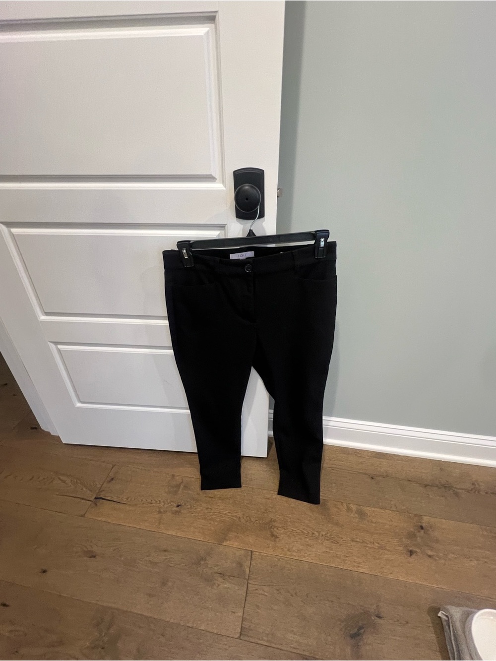 Women’s Classic Black Stretch Ponte Pants-Size 8P